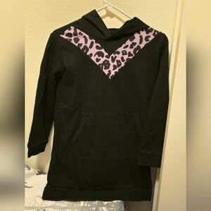 Rockets Of Awesome Purpke Leopard V Girl's Size 10 Hoodie